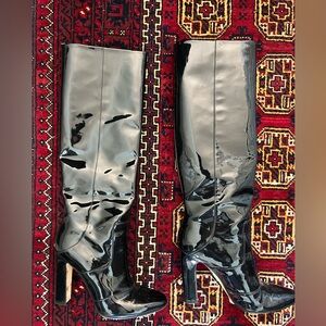 Tamara Mellon Black Patent Boots